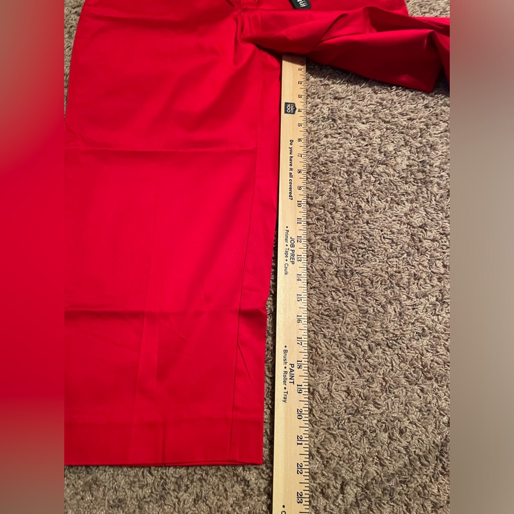 NWT INTRO Have you tried INTRO to Casual Elegance Capris? Ladies stretch Red NEW - Picture 10 of 14